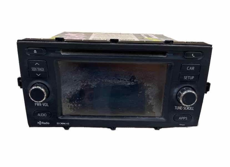 12 TOYOTA PRIUS C RADIO DISPLAY & RECEIVER OEM 8614052110 100023 RDO FACE PEALED
