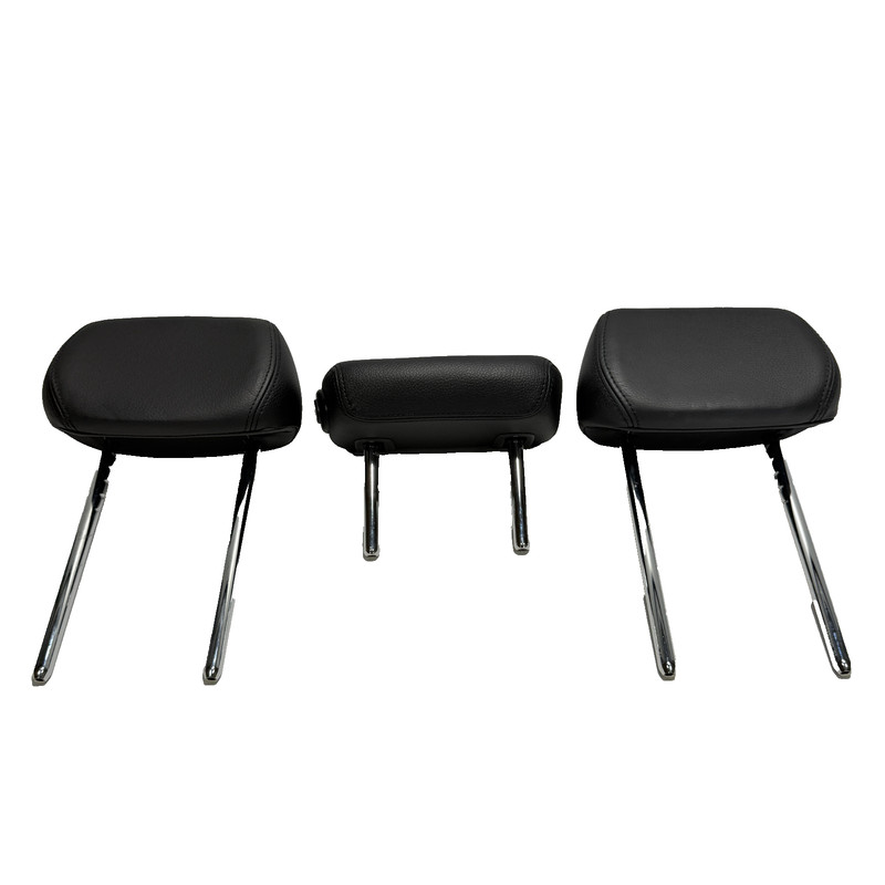 π 12-18 BMW 320i F30 BLACK REAR LEFT RIGHT & CENTER SEAT HEADREST SET OF 3 OEM