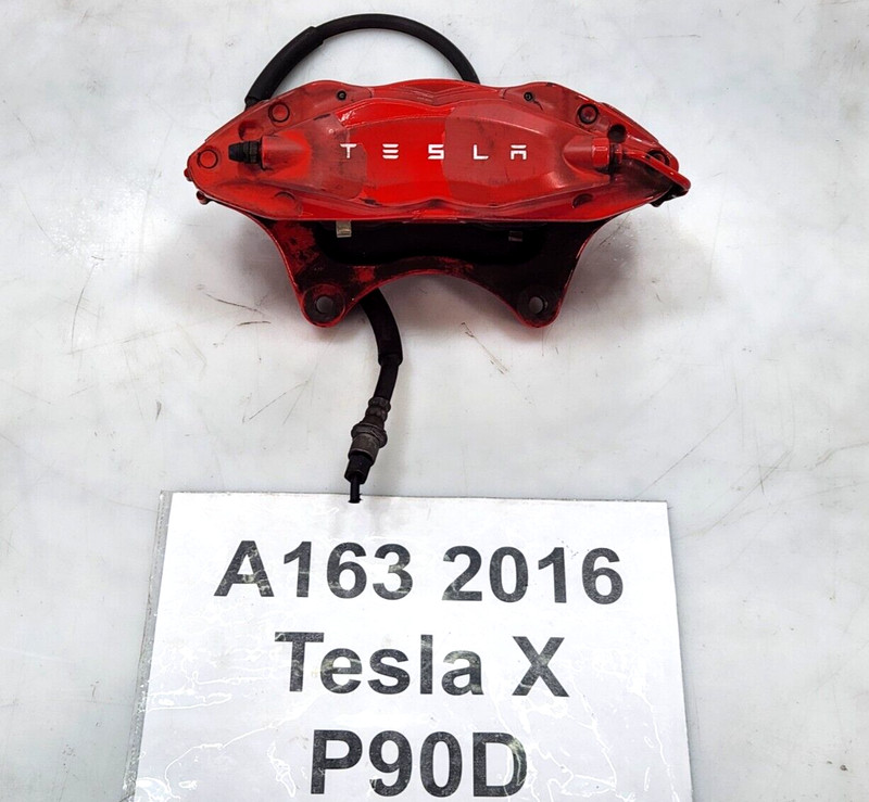 ✅ 2016-2020 OEM Tesla Model X Front Left Driver Side Brake Caliper Red