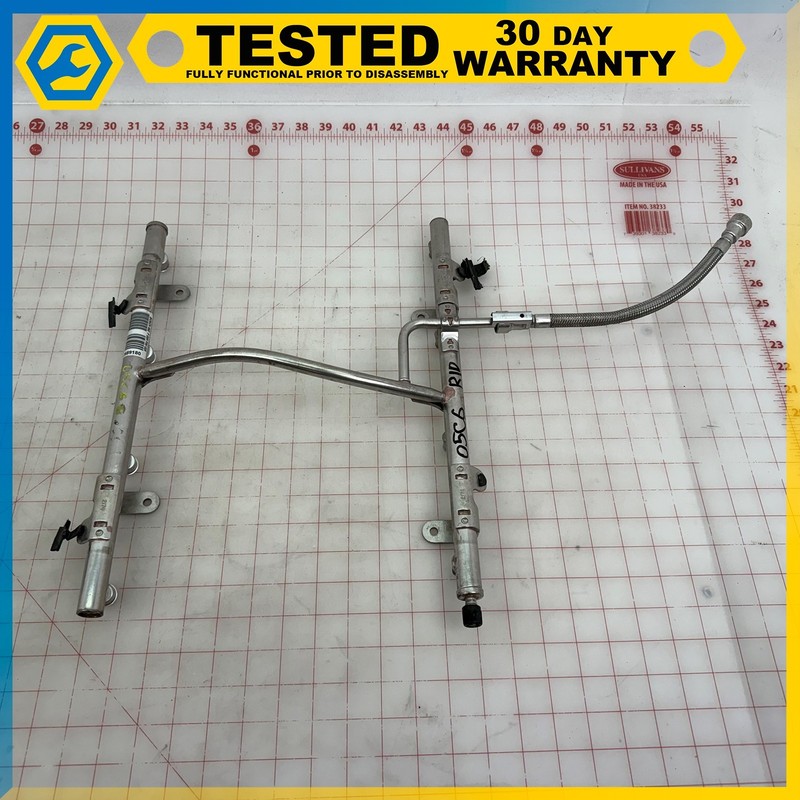05-13 CHEVROLET CORVETTE C6 6.0L V8 FUEL INJECTION RAIL LINE INJECTORS SET OEM