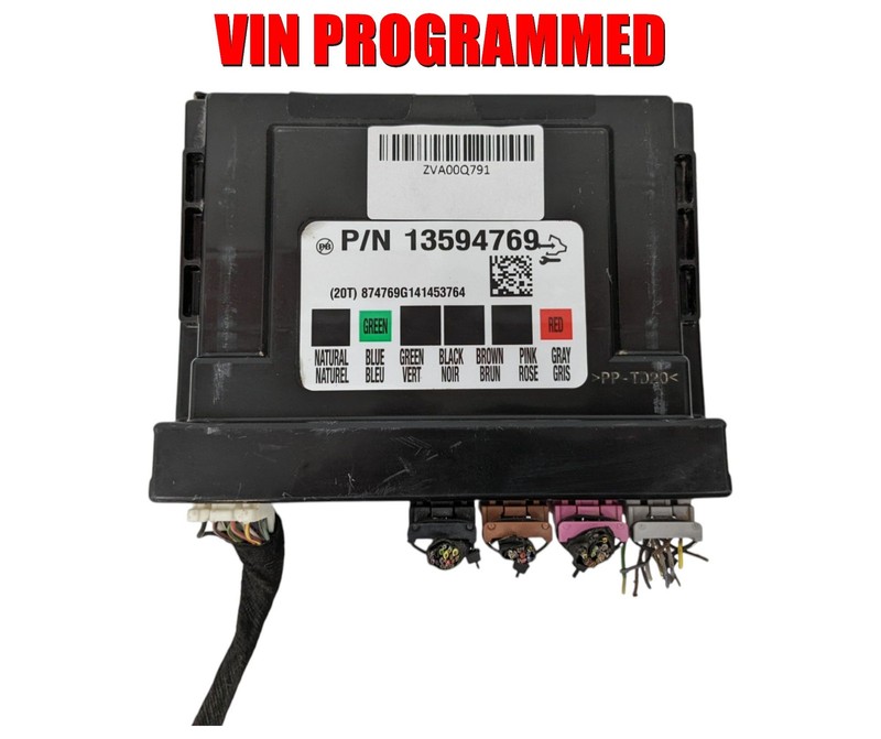 2014-2017 GMC Cadillac Chevrolet Body Control Module OEM 13594769 VIN PROGRAMMED
