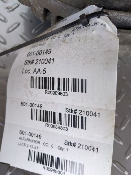 Alternator Fits 06 ENVOY 989803