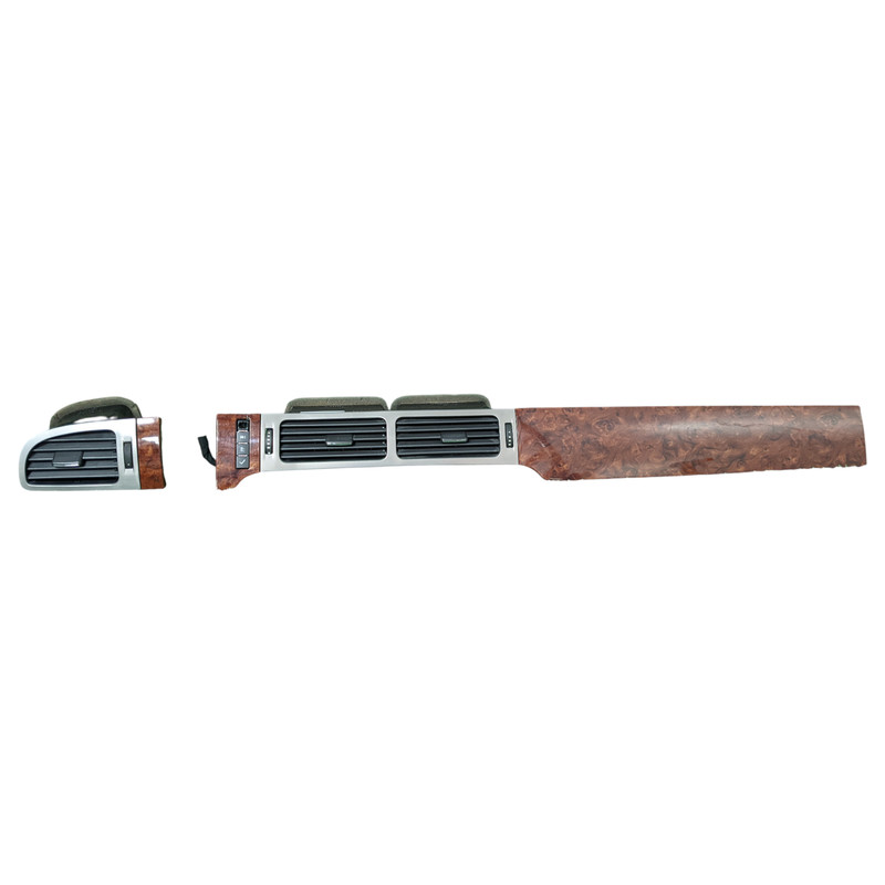 2007-2014 CHEVY SUBURBAN TAHOE DASH CENTER AIR VENT Woodgrain TRIM PANEL SET
