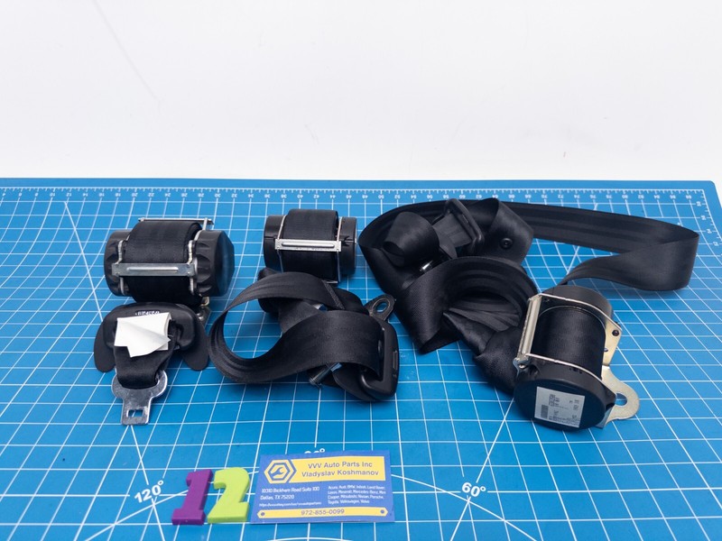 18-20 Mitsubishi Eclipse Cross REAR SEAT BELT LEFT RIGHT CENTER SET OEM