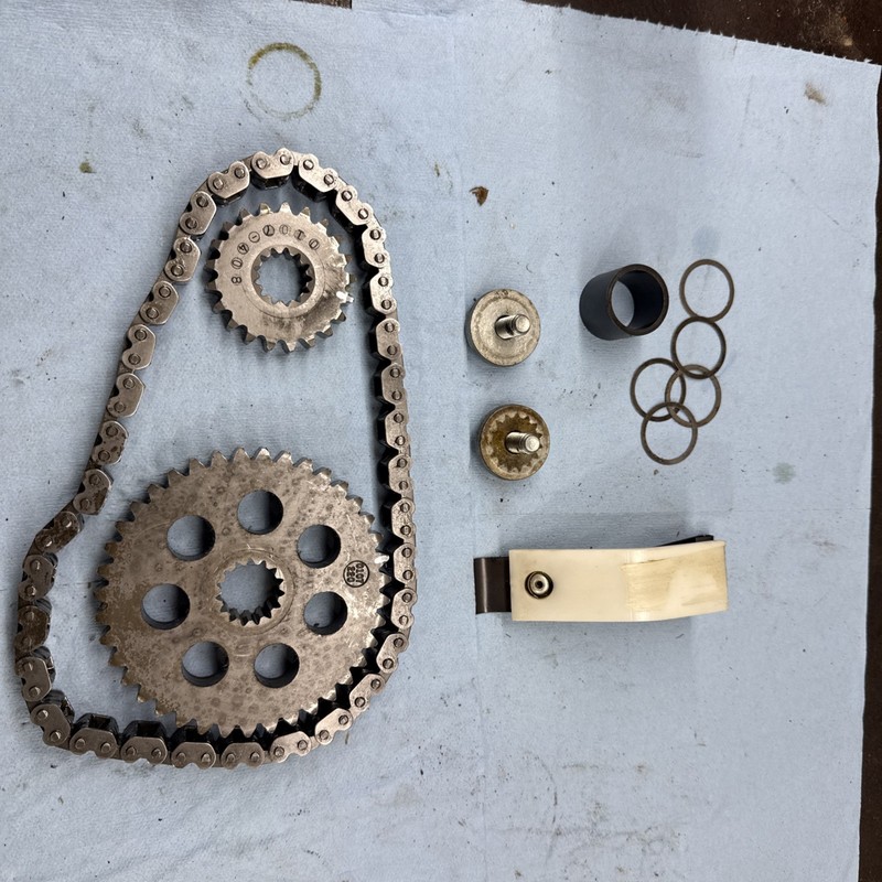 1980 - 1981 Vintage John Deere Snowmobile TrailFire Chain Case Sprockets /Chain