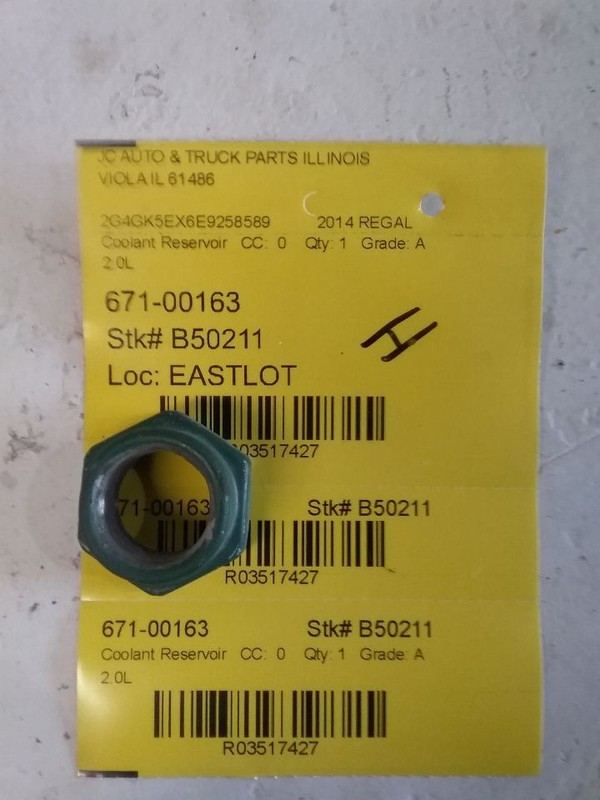 Coolant Reservoir Fits 14-20 IMPALA 3517427