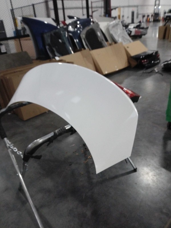2015 KIA Optima Deck Lid Trunk Lid White OEM Used with Scratches & Dents