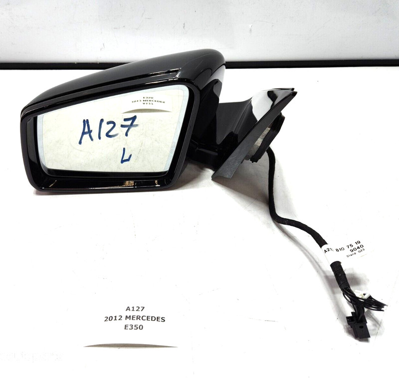 ✅ 10-13 OEM Mercedes W212 E350 E550 E63 Left Driver Side View Mirror Black