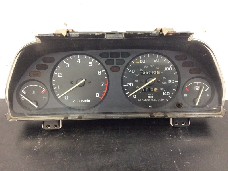 90-91 Integra LS MT Instrument Cluster Speedo Tacho Meter Gauges 138k Used OEM