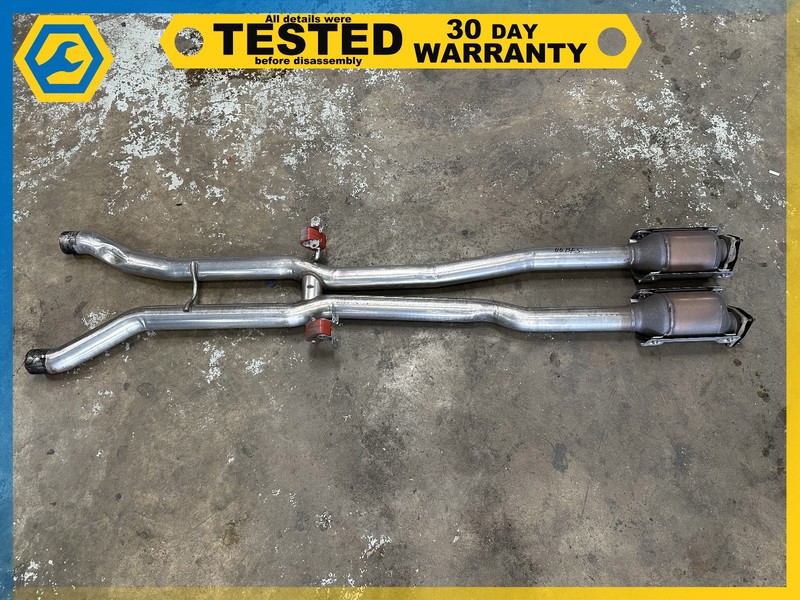 06-12 BENTLEY Flying Spur 6.0L MIDDLE EXHAUST DOWNPIPE LEFT & RIGHT SIDE OEM