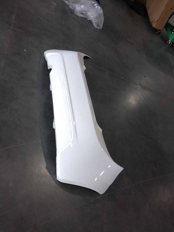 2016 Chevrolet Sonic White OEM Rear Bumper Assembly - Used, 125K Miles