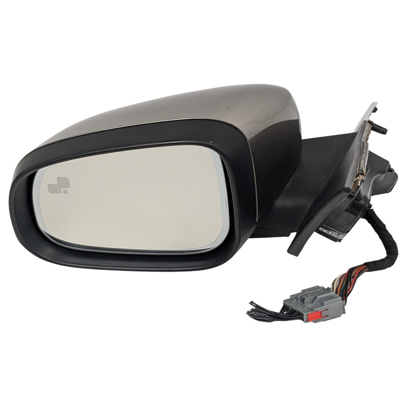 09 JAGUAR XF LEFT DRIVER SIDE REAR VIEW DOOR MIRROR OEM W/ BLINDSPOT Black