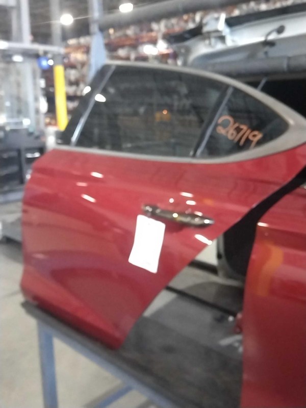 2021 Genesis G70 Left Rear Door Red 4DR Sedan OEM Used 88K Miles NJ25-26719
