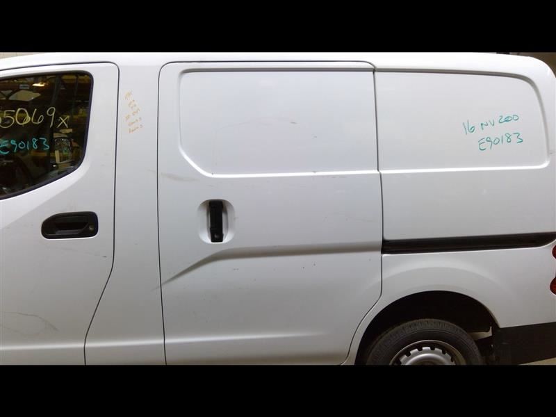 Driver Rear Side Door White Sliding Cargo Van Fits 15-19 NV200 662495