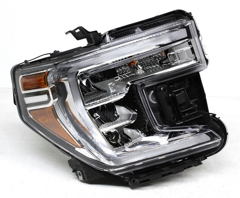OEM GMC Sierra 1500 Right Passenger Side LED Headlamp 84772474 Tab Missing