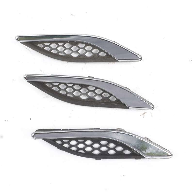 2014 - 2020 Maserati Ghibli Left Fender Chrome Vent Trim Molding Set Of 3 OEM