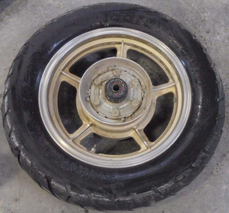 1986 Yamaha XV700 XV 700 Virago Rear Back Rim Tire Wheel Hub 140/90-15 85 15" 77