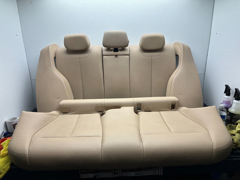 12-18 BMW F30 Sedan REAR SECOND ROW SEAT Beige OEM