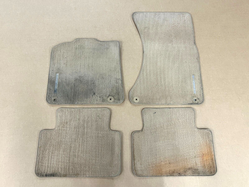 ⭐2015-2022 PORSCHE MACAN S FRONT REAR FLOOR CARPET MAT BEIGE SET X4 OEM LOT2575