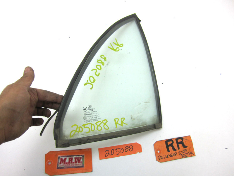 DOOR GLASS WINDOW CAR Passenger SIDE REAR BACK CORNER R for 95-98 HYUNDAI SONATA
