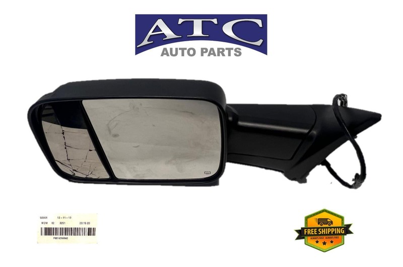 068142669AD OEM Front LH Driver Side View Heated Mirror for 2013-2018 Dodge Ram