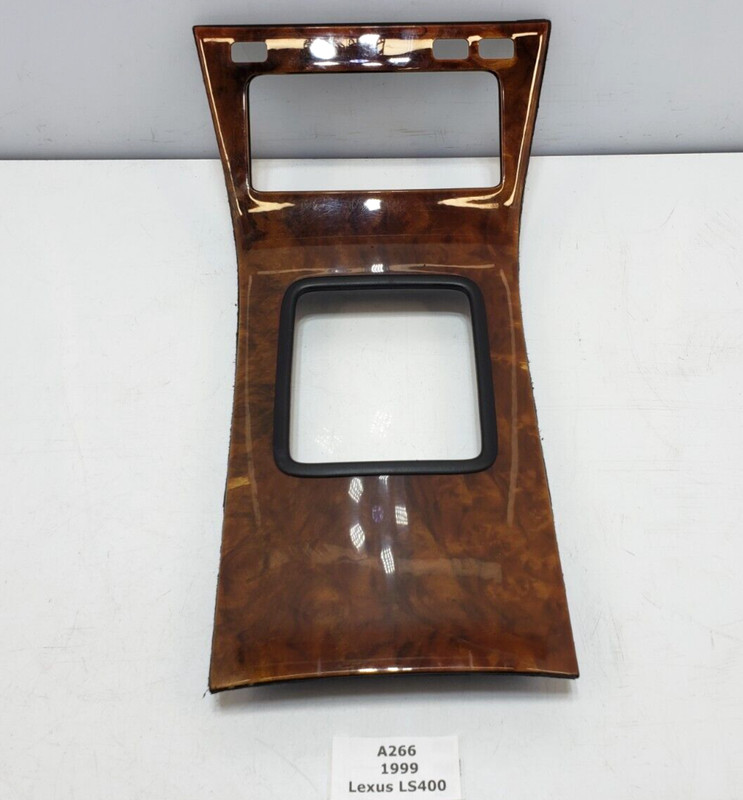 ✅ 98-00 OEM Lexus LS400 XF20 Center Console Gear Shifter Trim Cover Bezel Wood