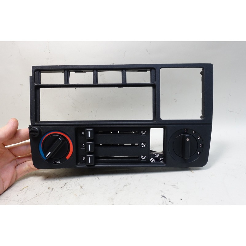 Damaged 1984-1991 BMW E30 Climate Control Radio Surround Trim Face Panel