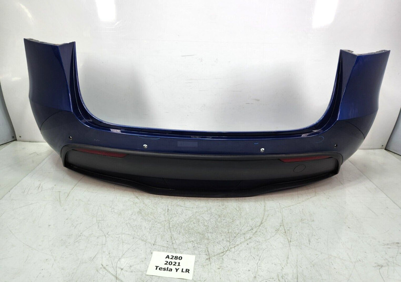 ✅ 20-23 OEM Tesla Model Y Rear Bumper Cover Panel Shell Blue PPSB NOTE*