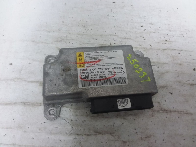 SRS Control Module Below Center Console Excluding SS Fits 07 COBALT 25783915