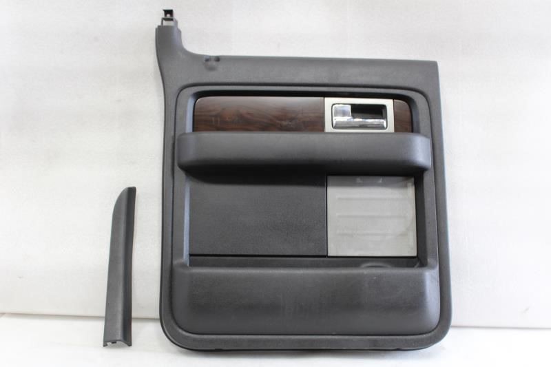 2011 2012 2013 2014 FORD F150 LARIAT LEFT REAR DOOR TRIM PANEL CREW CAB BLACK HB