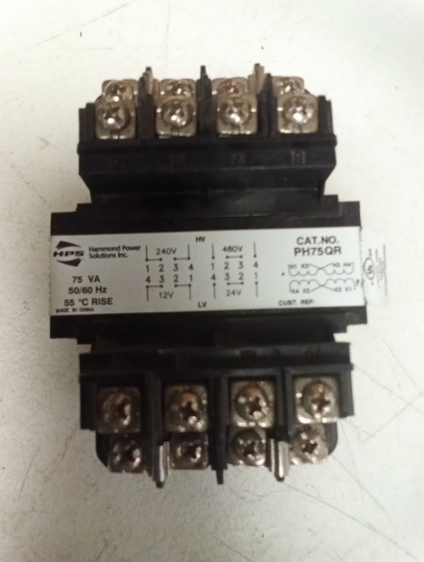 HPS-Hammond Power Solution 75Volt 50/60Hz Cat.No. PH75QR