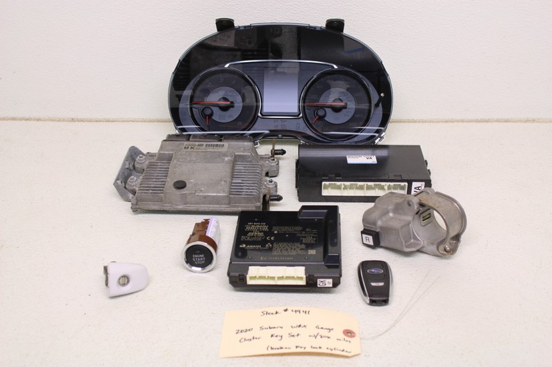 Subaru WRX Keyless Entry Gauge Cluster Key Set ECU 80k Miles Genuine Oem 2020