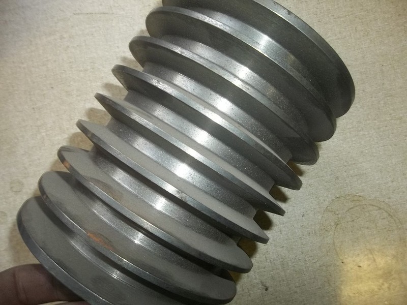 Pulley Sheave 15472 8-Groove 90mm/75mm Taper ID 7mm Groove 140mm OD *FREE SHIP*