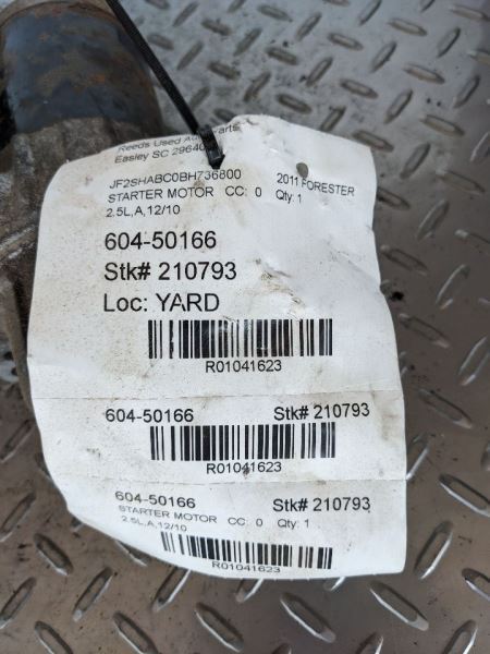 Starter Motor Turbo Fits 09-18 FORESTER 1041623