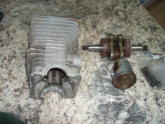 Husqvarna340piston and cylinder chainsaw part only bin 600 #1