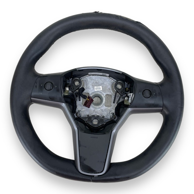 2017-2023 Tesla Model 3 / Y leather steering wheel OEM 1095222-00-N