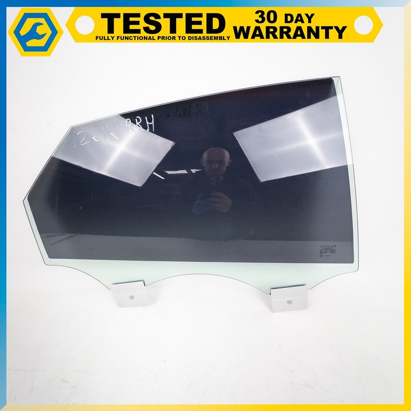 10-19 JAGUAR XJ REAR RIGHT PASSENGER SIDE DOOR WINDOW GLASS OEM