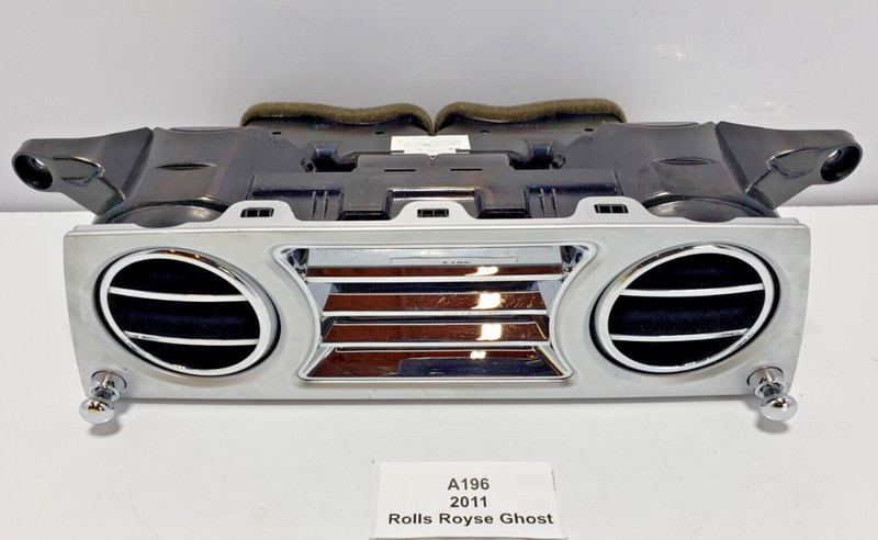 ✅ 10-14 OEM Rolls Royce Ghost RR4 Center Dashboard Air Vent Grille Chrome Trim
