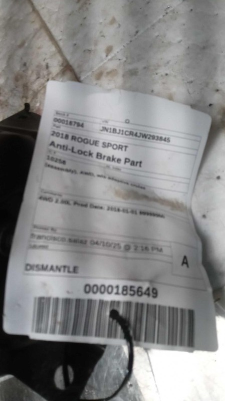2018 Nissan Rogue Sport ABS Pump & Motor Assembly OEM 476606MG4B 72K Miles