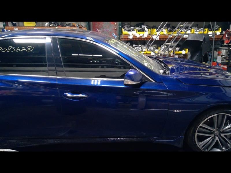Passenger Right Front Door Electric Blue RAY Fits 14-18 INFINITI Q50 795323