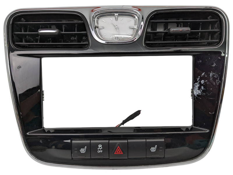 2011 12 13 14 Chrysler 200 Dash Radio Bezel Trim Clock Hazard Bezel P68044103AB
