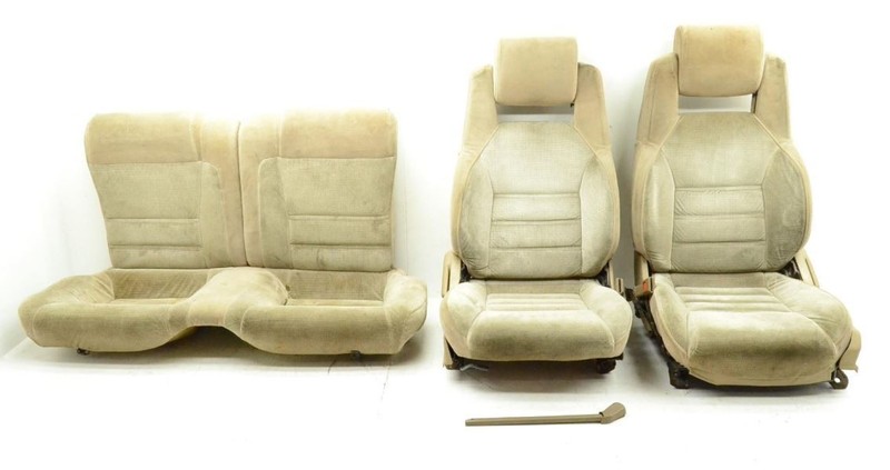 1986 Toyota Supra MK3 7MGE Complete Set of Front and Rear Tan Cloth Seats
