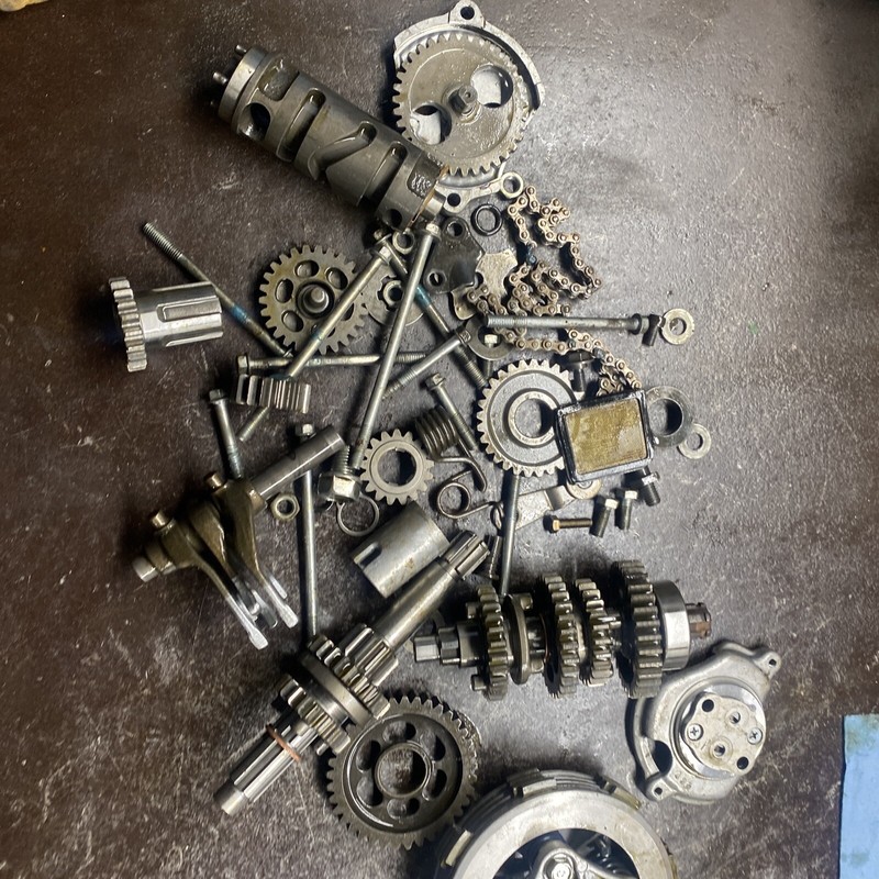 2006 HONDA CRF100F motor tranny gears good