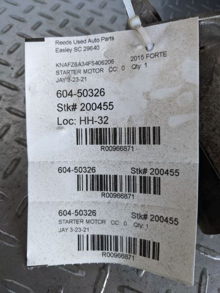 Starter Motor Turbo Fits 12-17 19-20 VELOSTER 966871