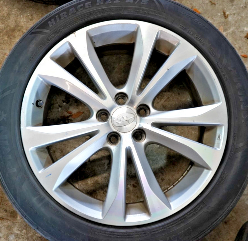 13-14 LEGACY OEM 17x7.5 Alloy 10 Spoke Silver Aluminum Wheel 68808A Rim NO TIRE