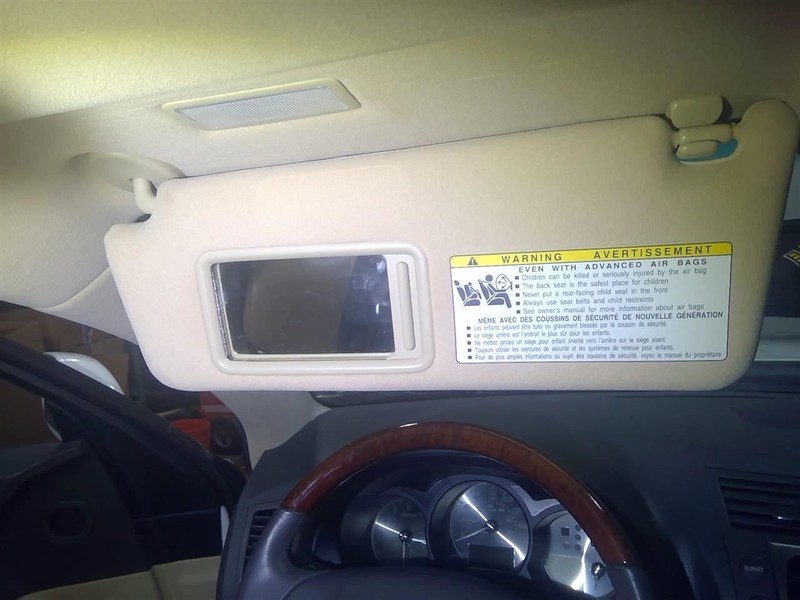 Driver Left Sun Visor Illuminated Fits 07-11 LEXUS GS350 1728895