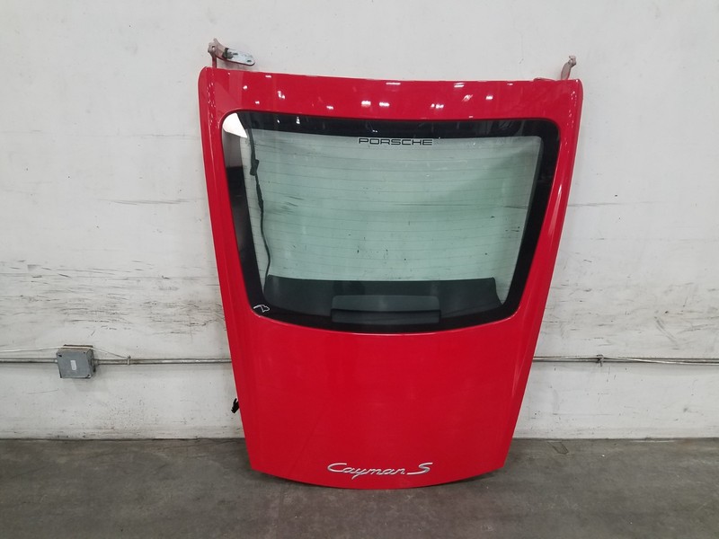 2008 Porsche Cayman S 987Red Rear Hatch / Glass Window #2381 o4