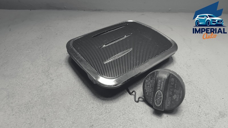 2019 - 2025 TOYOTA RAV4 FUEL GAS TANK DOOR LID FLAP W/CARBON FIBER COVER OEM