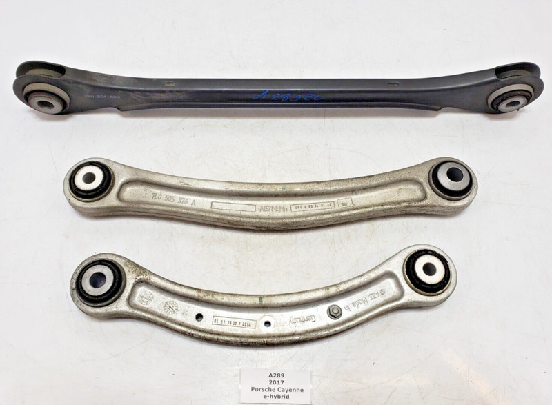 ✅ 11-18 OEM Porsche Cayenne 958 E-Hybrid Rear Left Driver Side Control Arm SET