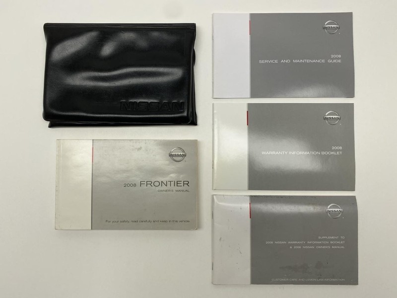 Owners Manual 2008 Nissan Frontier 86775